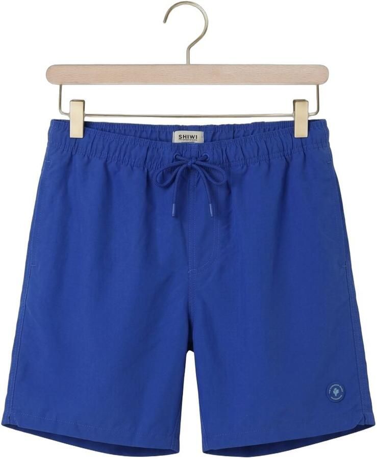SHIWI Heren Zwembroeken Men Mike Swim Shorts 7 Inch Solid Blauw - Foto 2
