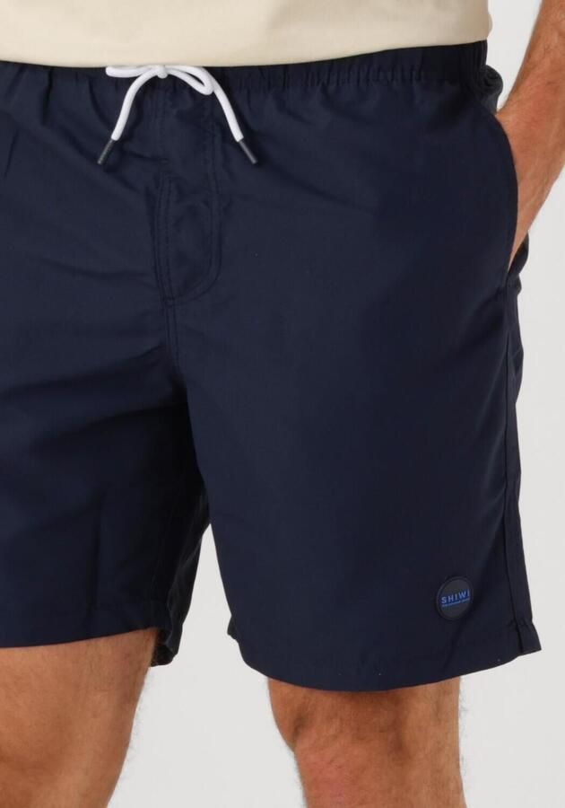SHIWI Heren Zwembroeken Men Mike Swim Shorts 7 Inch Solid Donkerblauw - Foto 3