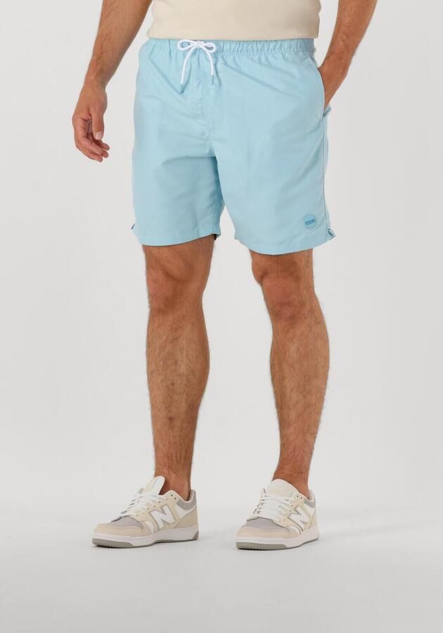 SHIWI Heren Zwembroeken Men Mike Swim Shorts 7 Inch Solid Lichtblauw - Foto 4
