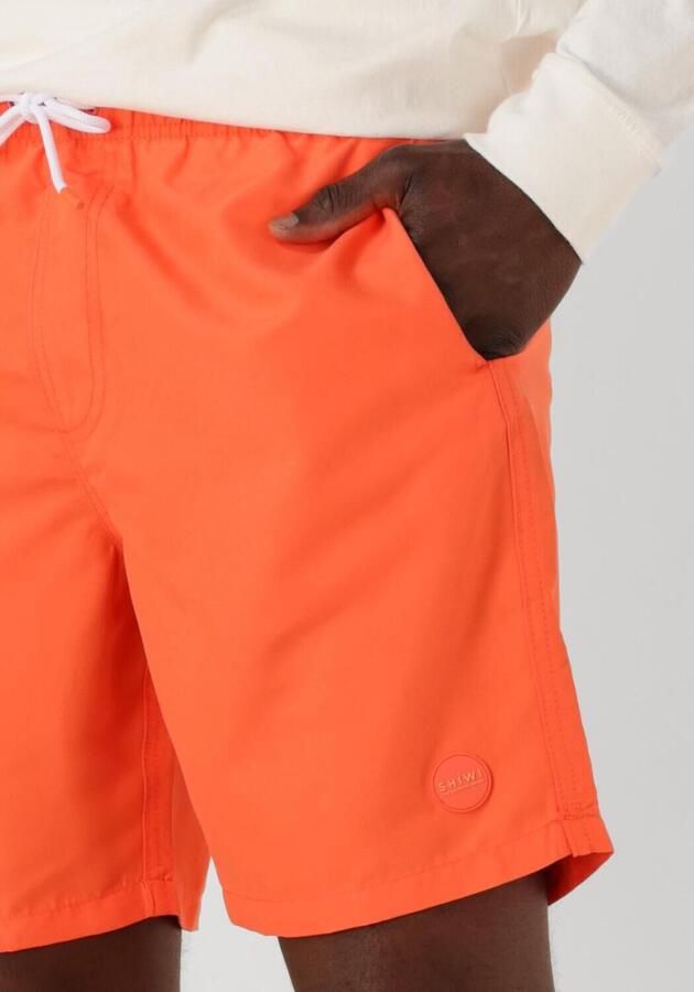 SHIWI Heren Zwembroeken Men Mike Swim Shorts 7 Inch Solid Oranje - Foto 2