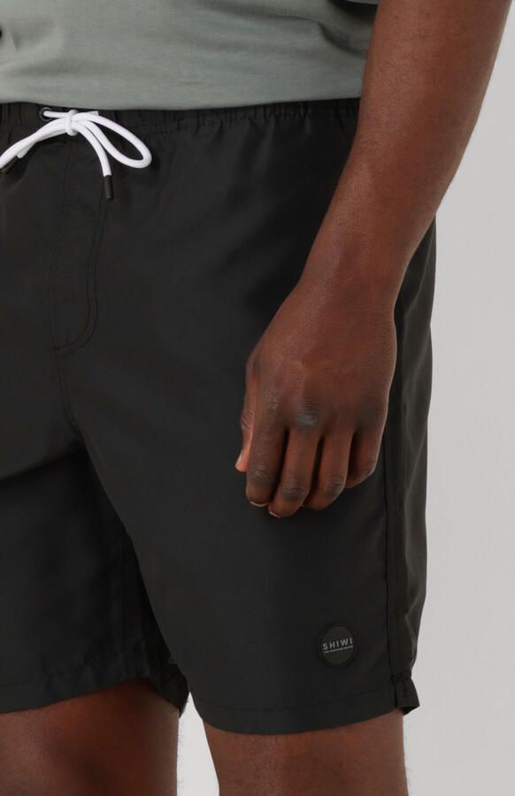 SHIWI Heren Zwembroeken Men Mike Swim Shorts 7 Inch Solid Zwart - Foto 3