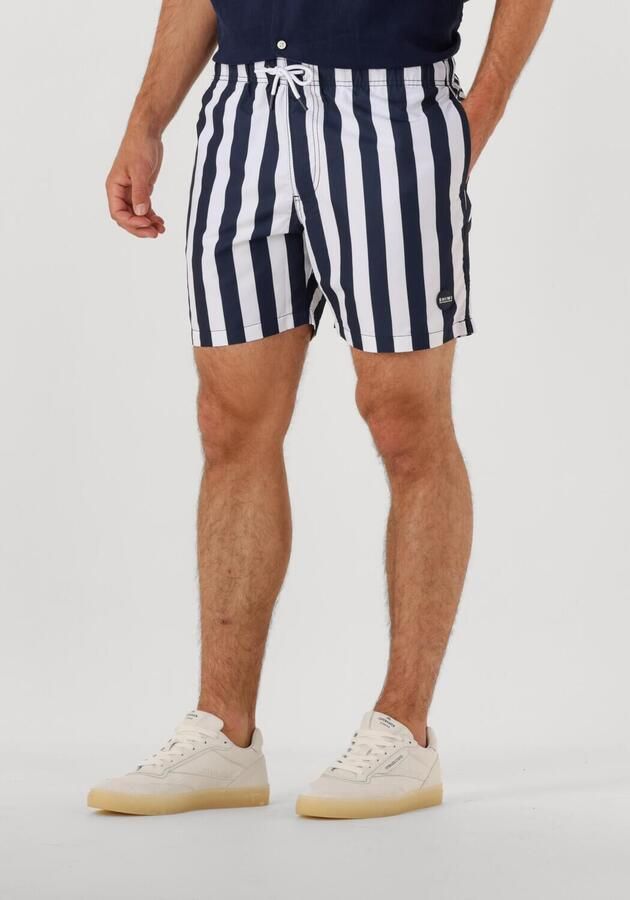 SHIWI Heren Zwembroeken Men Swimshort Broad Stripe Blauw - Foto 4