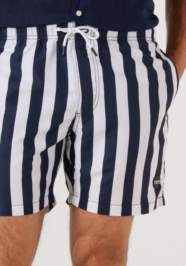 SHIWI Heren Zwembroeken Men Swimshort Broad Stripe Blauw - Foto 3