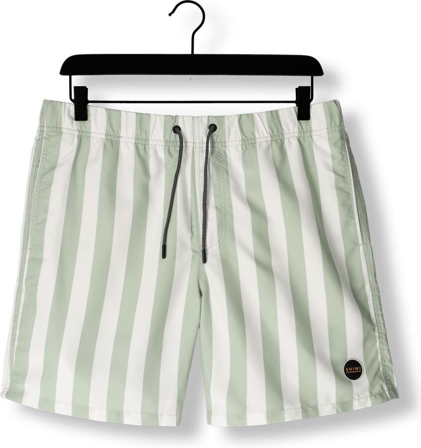SHIWI Heren Zwembroeken Men Swimshort Broad Stripe Groen - Foto 2