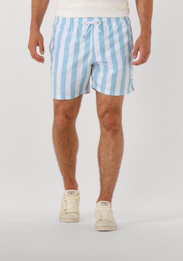 SHIWI Heren Zwembroeken Men Swimshort Broad Stripe Lichtblauw - Foto 4