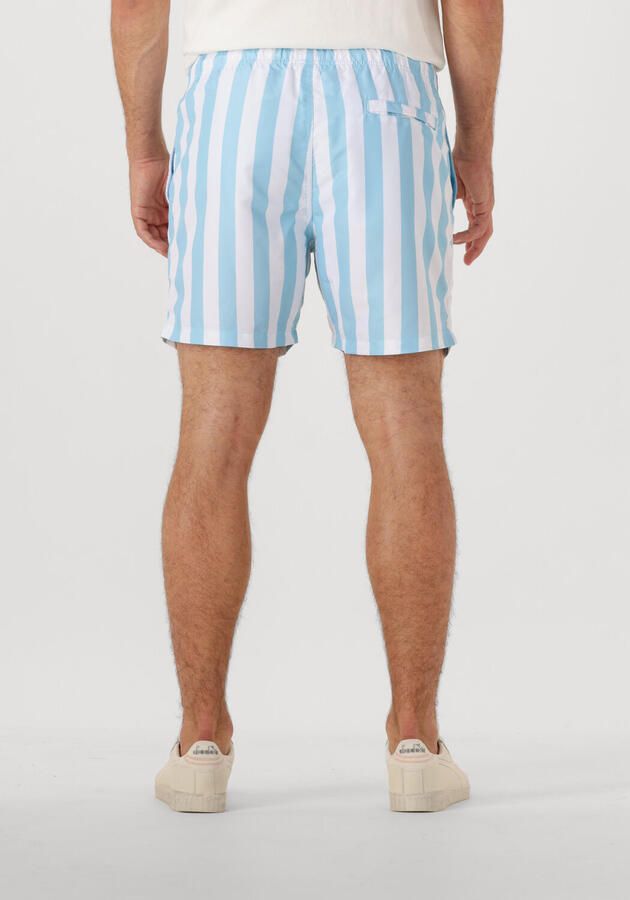 SHIWI Heren Zwembroeken Men Swimshort Broad Stripe Lichtblauw - Foto 2