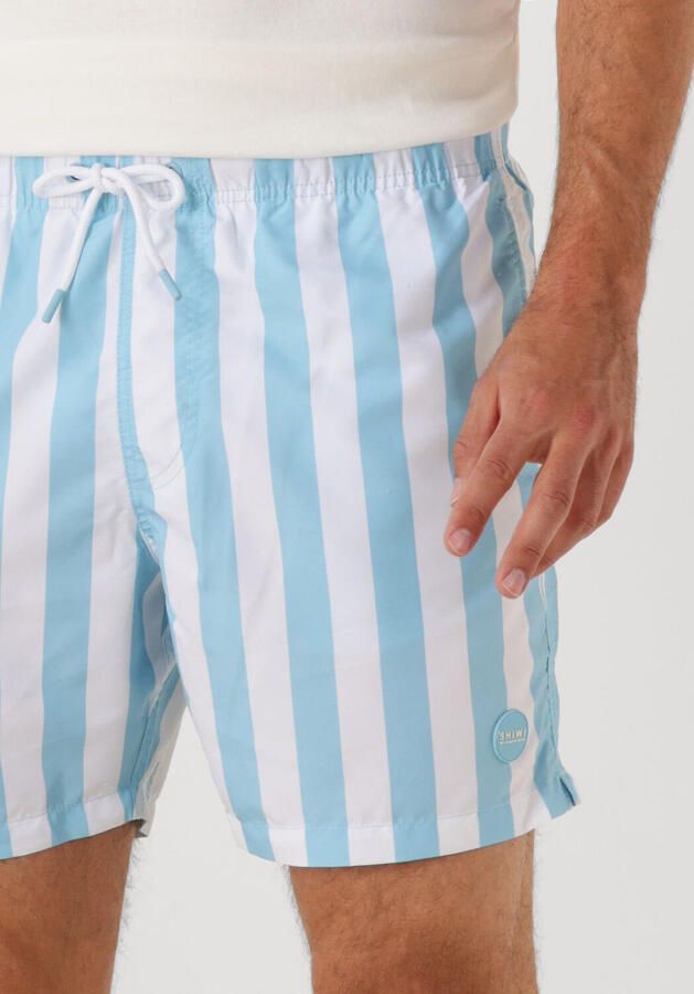 SHIWI Heren Zwembroeken Men Swimshort Broad Stripe Lichtblauw - Foto 3