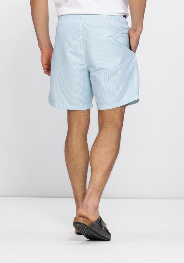 SHIWI Heren Zwembroeken Mike Swim Shorts 7 Inch Fine Stripe Lichtblauw - Foto 3