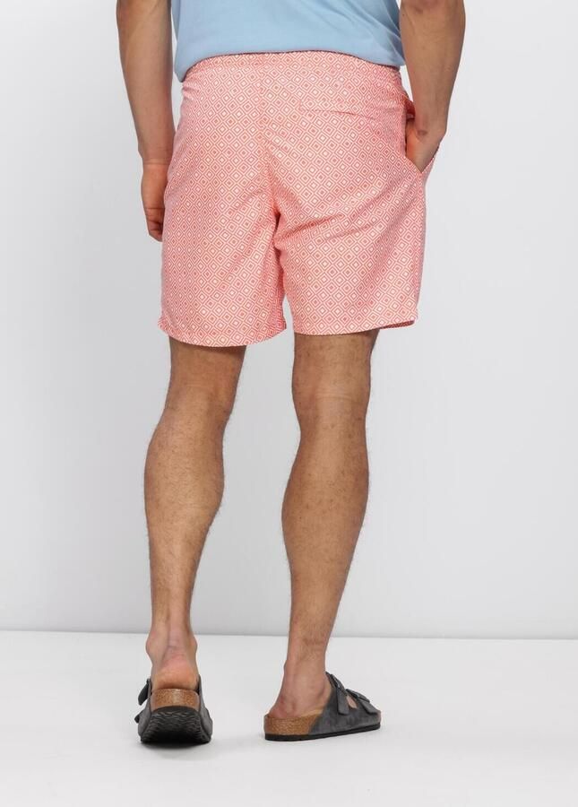 SHIWI Heren Zwembroeken Mike Swim Shorts 7 Inch Geo Square Oranje - Foto 3
