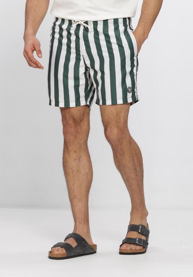 SHIWI Heren Zwembroeken Swimshort Broad Stripe Groen