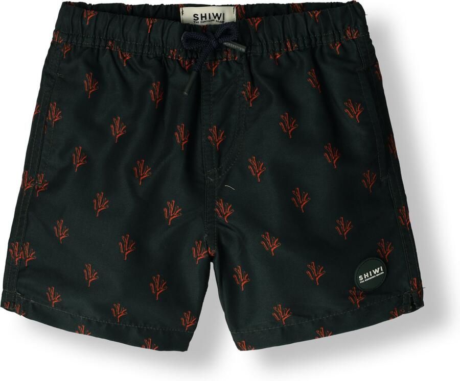 Shiwi The Sunshine Brand zwemshort Milo donkergroen oranje - Foto 2