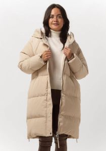 Silvian Heach Beige Gewatteerde Jas Long Down Jacket Ibar
