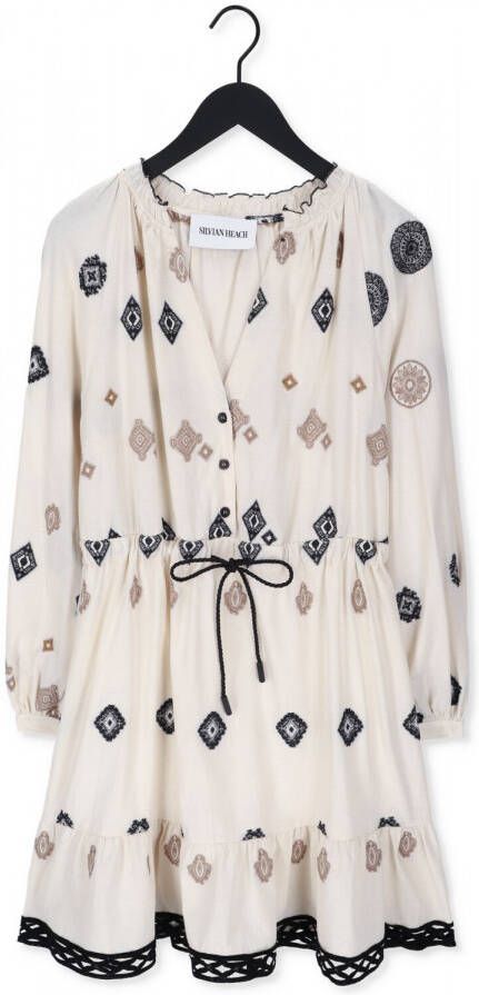 Silvian Heach Beige Mini Jurk Rowak
