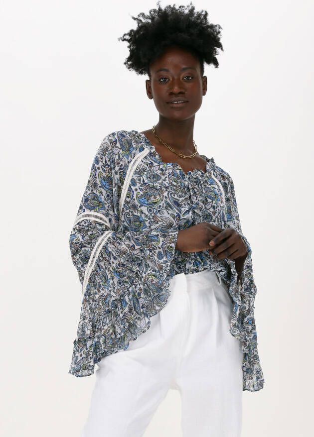 Silvian Heach Blouse met paisley print Ayaba blauw