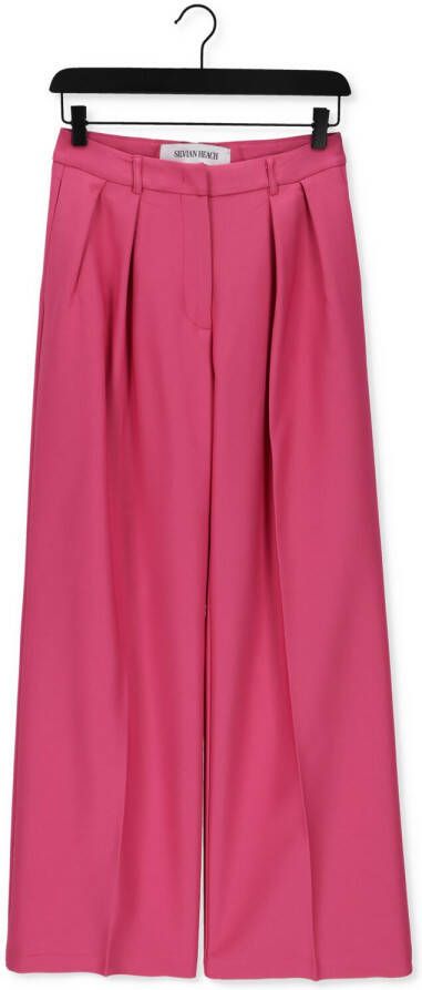 Silvian Heach Brede broek met plooien Roze Dames