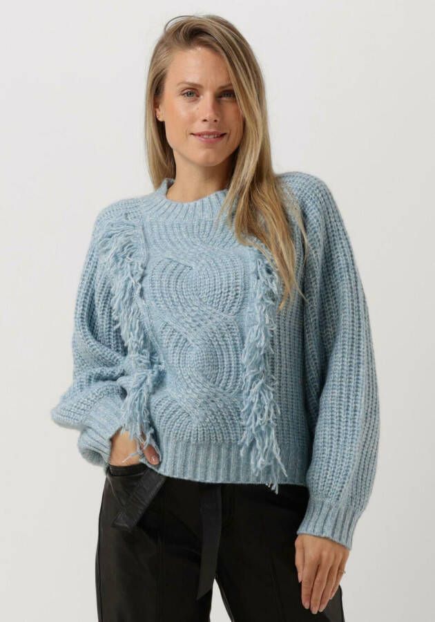 Silvian Heach Stijlvolle franjesweater Blauw Dames