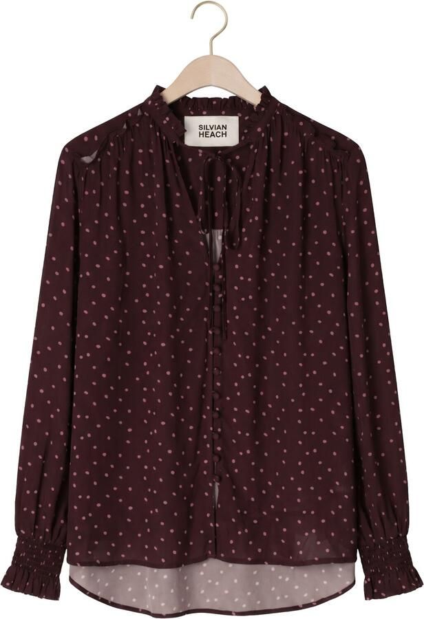 SILVIAN HEACH Dames Blouses Blouse Orinta Bordeaux - Foto 4
