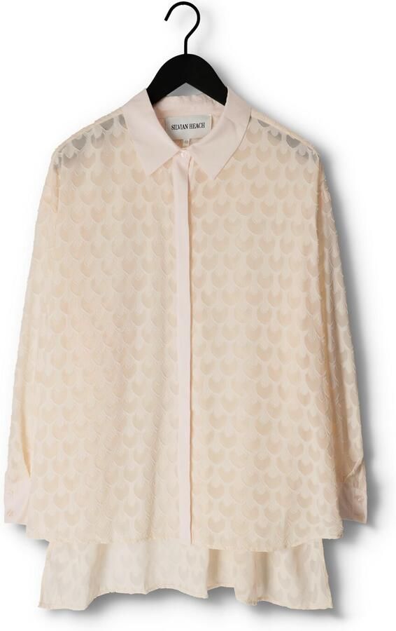 Silvian Heach Transparante jacquard blouse Sienna natural - Foto 3