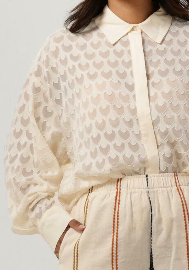 Silvian Heach Transparante jacquard blouse Sienna natural - Foto 2