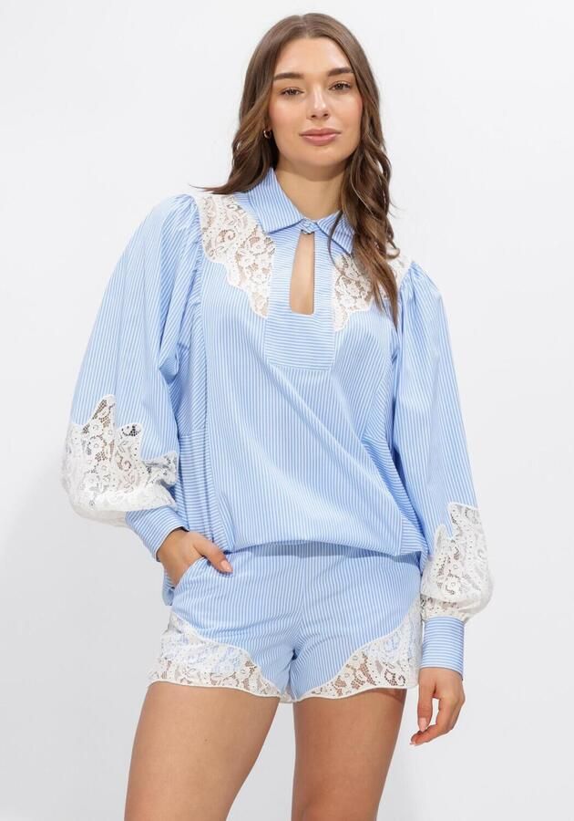 SILVIAN HEACH Dames Blouses Shirt Illasi Lichtblauw