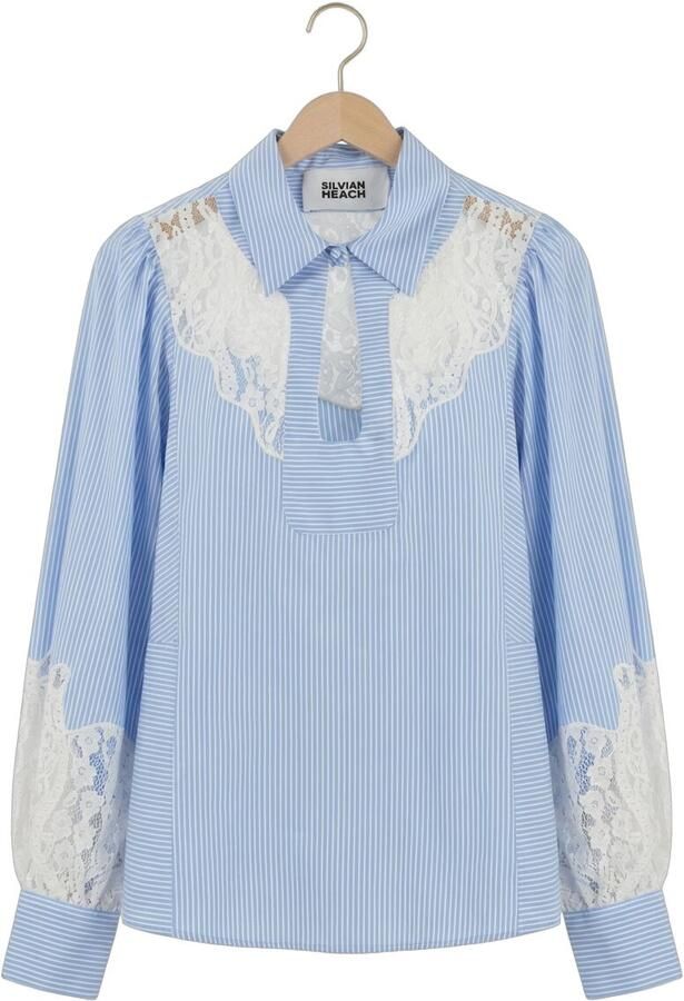 SILVIAN HEACH Dames Blouses Shirt Illasi Lichtblauw - Foto 4