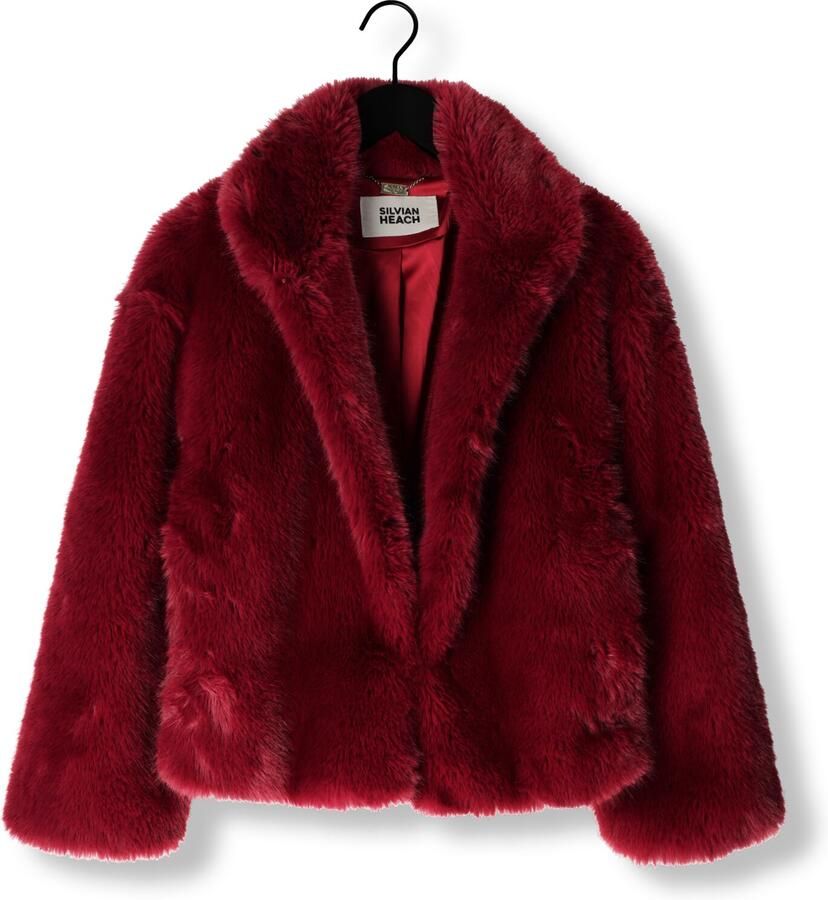 SILVIAN HEACH Dames Jassen Fur Coat Arillaga Bordeaux