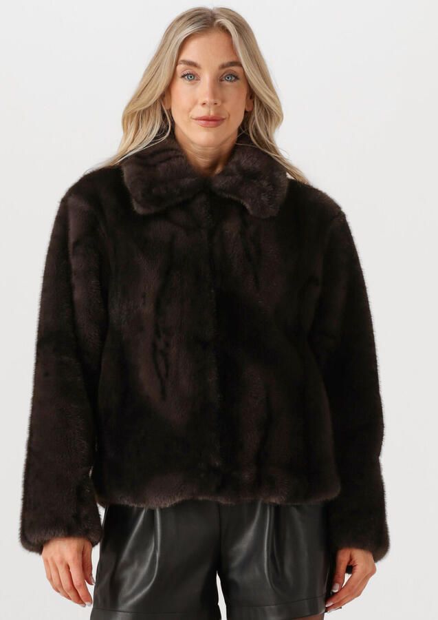 SILVIAN HEACH Dames Jassen Fur Coat Lizoain Zwart - Foto 4
