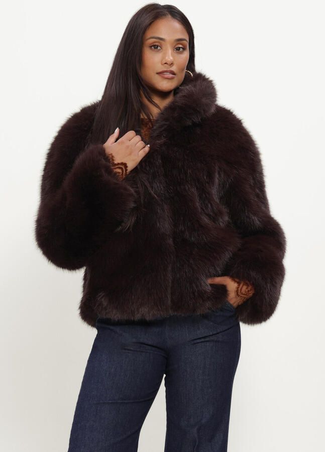 SILVIAN HEACH Dames Jassen Furcoat Uninat Bruin