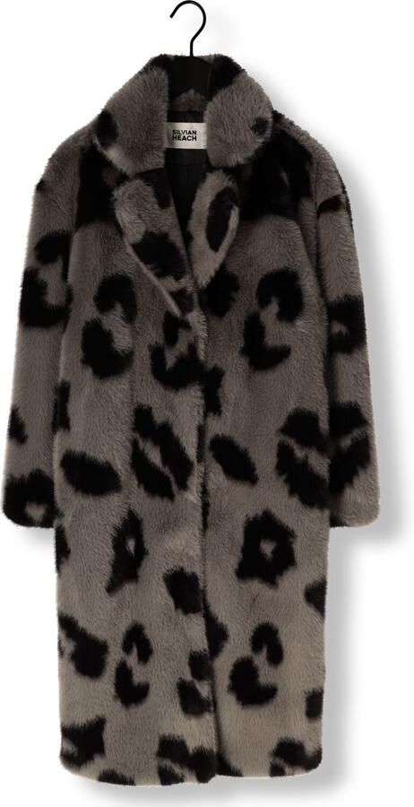 SILVIAN HEACH Dames Jassen Long Furr Coat Lemos Grijs - Foto 3