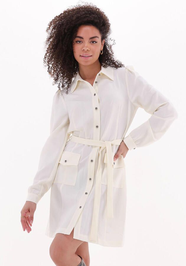 Silvian Heach Creme Dress Karasu Mini Jurk Beige Dames - Foto 4
