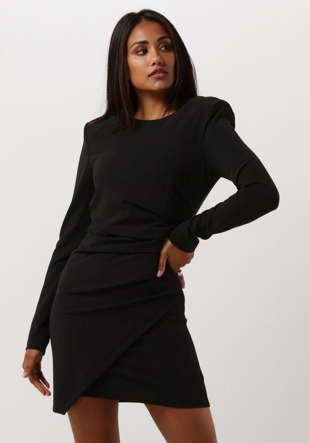 Silvian Heach Zwarte Mini Jurk met Plooien Black Dames - Foto 4