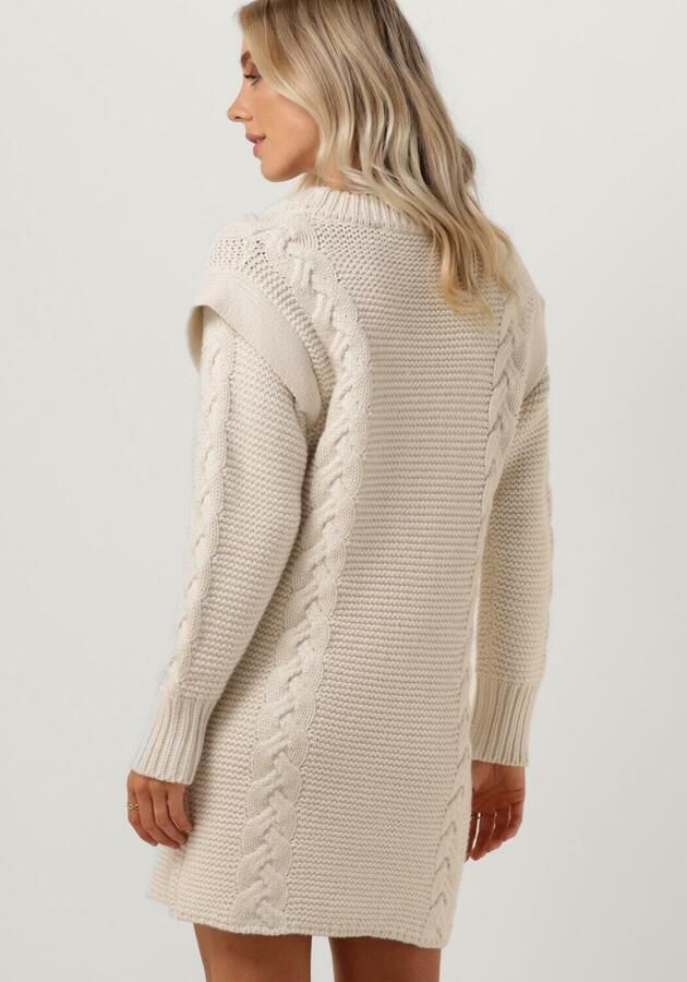Silvian Heach Gebreide jurk met ronde hals en lange mouwen White Dames