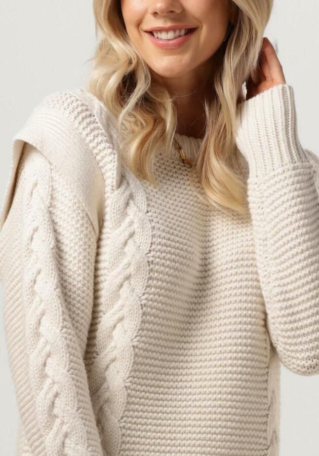 Silvian Heach Gebreide jurk met ronde hals en lange mouwen White Dames - Foto 2