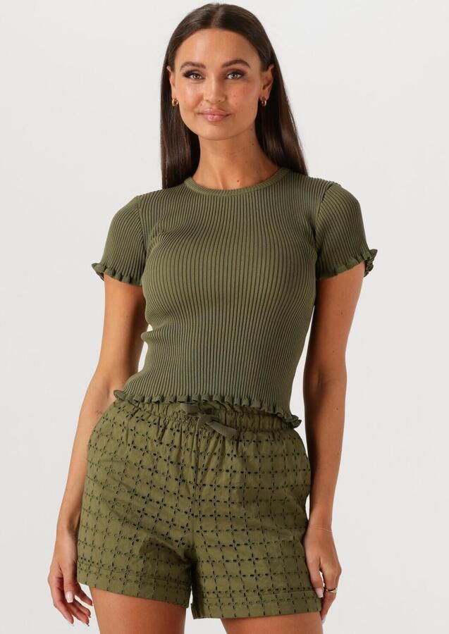 SILVIAN HEACH Dames Tops & T-shirts Gpp25034ma Olijf - Foto 4