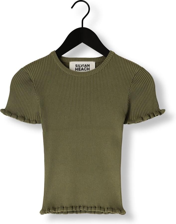 SILVIAN HEACH Dames Tops & T-shirts Gpp25034ma Olijf