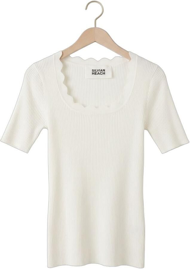 SILVIAN HEACH Dames Tops & T-shirts Sweater Uldrik Wit - Foto 2