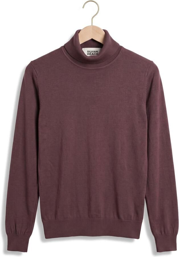 SILVIAN HEACH Dames Truien & Vesten Sweater Turtleneck Recik Bordeaux - Foto 4