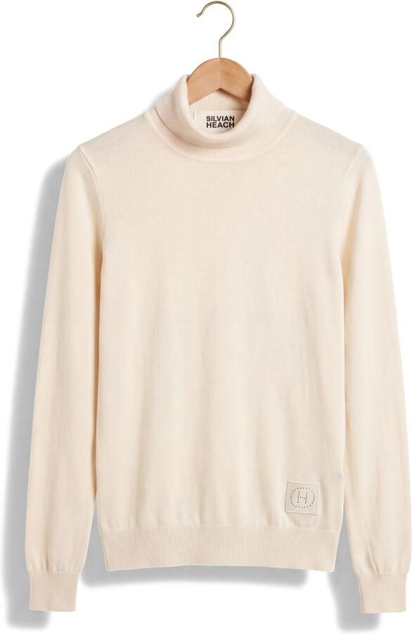 SILVIAN HEACH Dames Truien & Vesten Sweater Turtleneck Recik Ecru - Foto 4