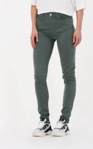 Simple Groene Skinny Jeans Stretch Jeans