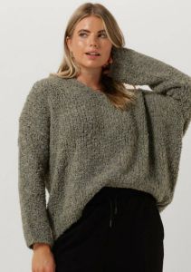 Simple Groene Trui Knit-bocc-23-1 Sweater
