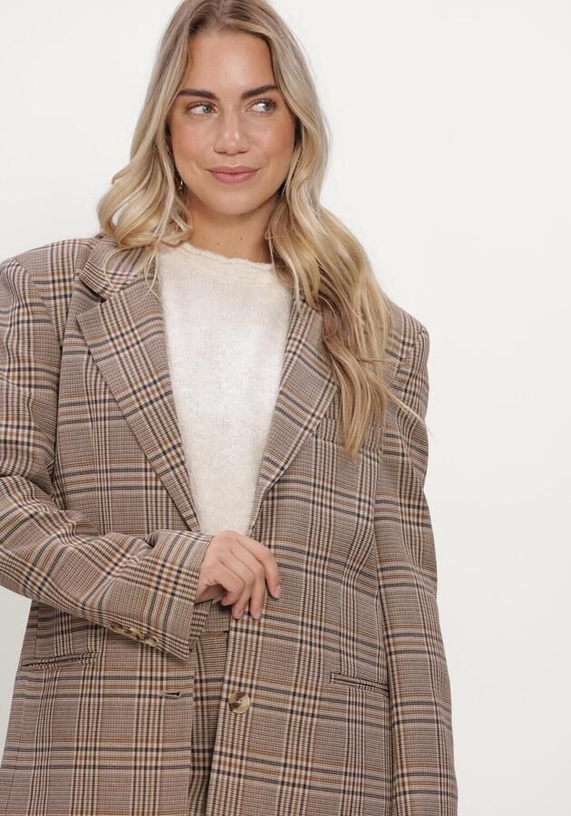 SIMPLE Dames Blazers Wv-pl-ac-check-26-3 Beige - Foto 4