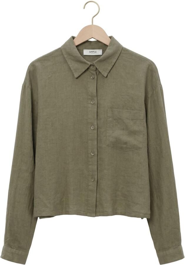SIMPLE Dames Blouses Blouse Khaki - Foto 4