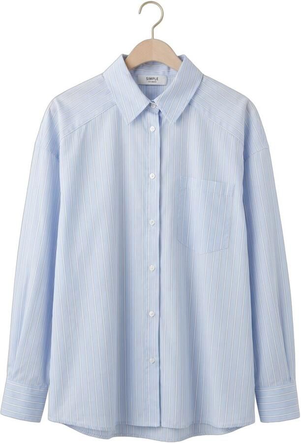 SIMPLE Dames Blouses Blouse Lichtblauw - Foto 4