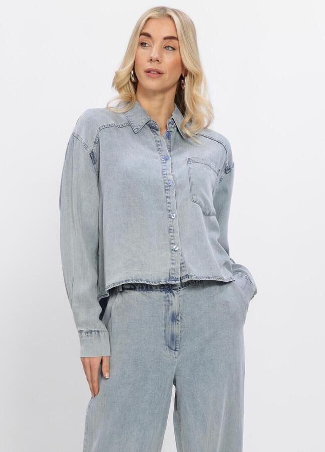 SIMPLE Dames Blouses Blouse Lichtblauw