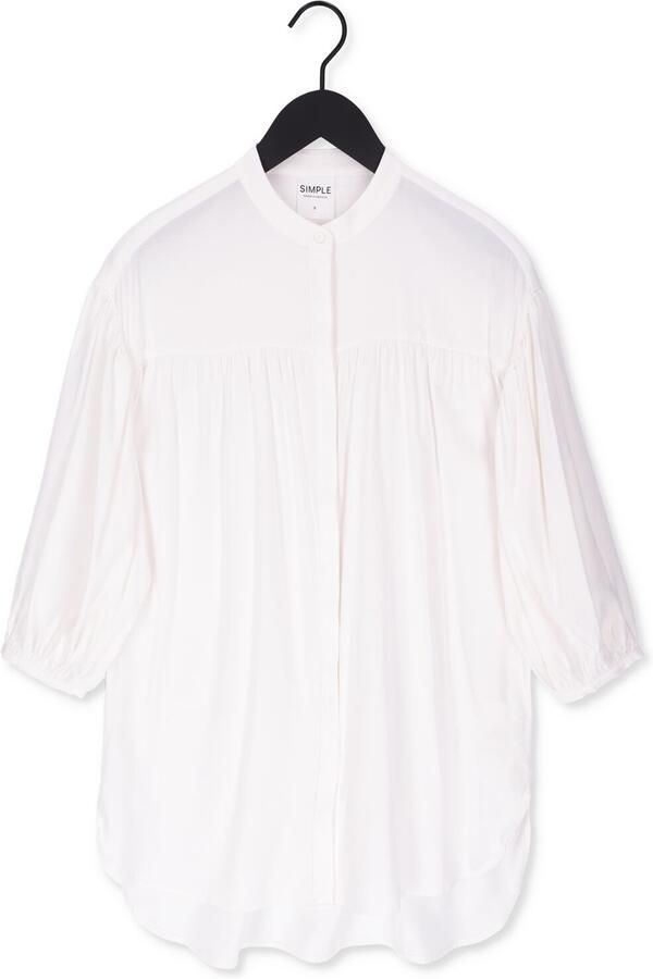 SIMPLE Dames Blouses Woven Blouse Marin Struc Gebroken Wit - Foto 3