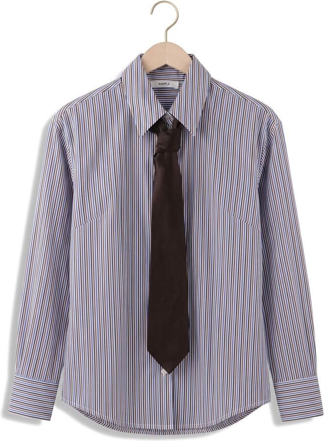 SIMPLE Dames Blouses Wv-co-stripe-26-3 Multi - Foto 2