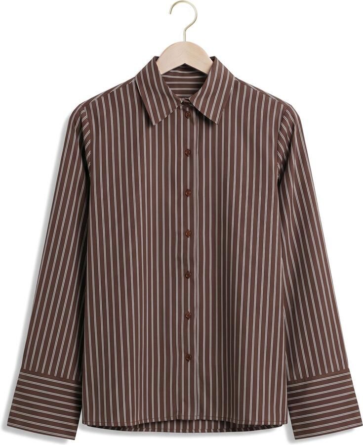 SIMPLE Dames Blouses Wv-cott-pl-pin-26-3 Bruin - Foto 2
