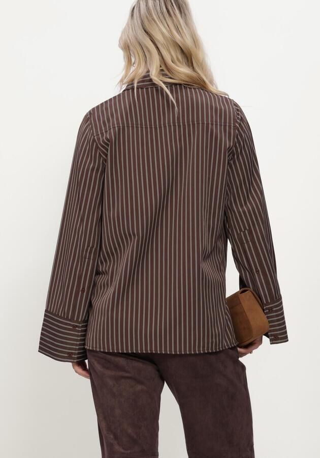 SIMPLE Dames Blouses Wv-cott-pl-pin-26-3 Bruin - Foto 3