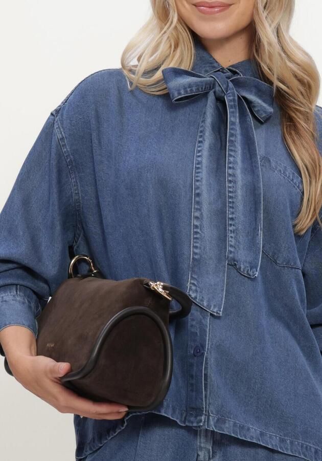 SIMPLE Dames Blouses Wv-hvy-tencel-26-3 Blauw - Foto 4