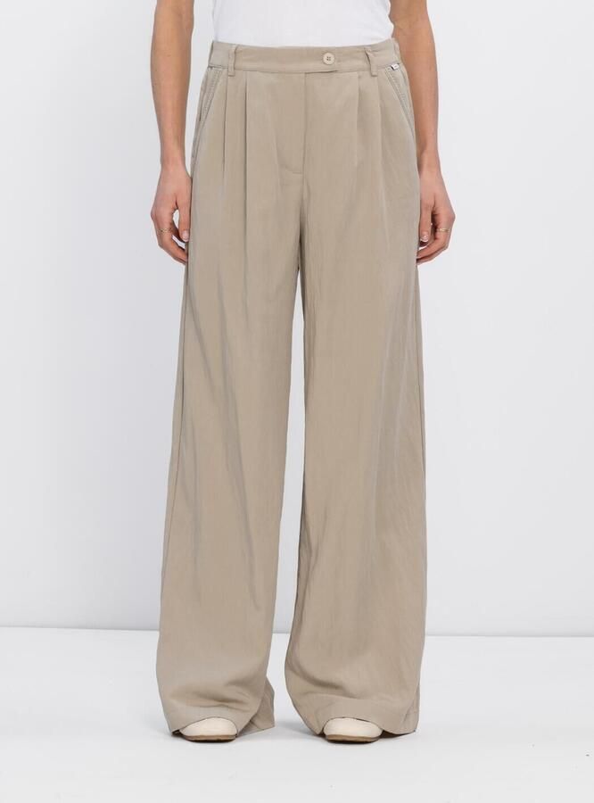 SIMPLE Dames Broeken Trouser Zand